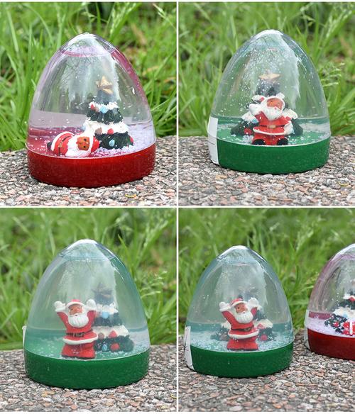 圣诞老人水晶球工艺品 加工树脂玻璃球 家装摆饰玩具球