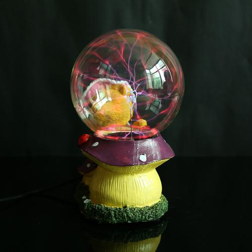 水晶树脂工艺品魔法球 创意时尚水晶发光魔球 蘑菇小熊魔球