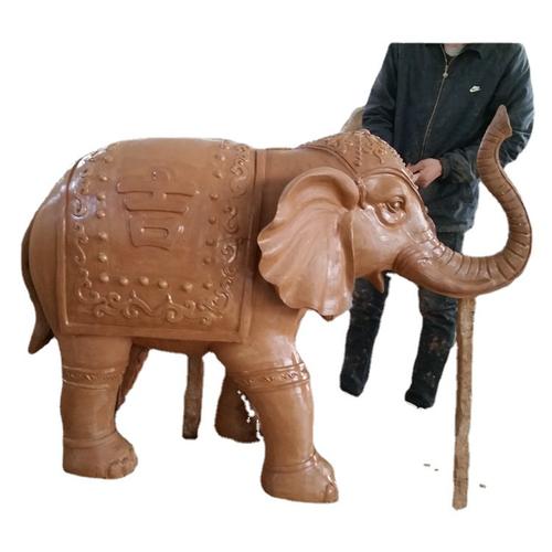 树脂工艺品玻璃钢仿真动物雕塑 大象雕塑 铜雕动物 室内装饰摆件